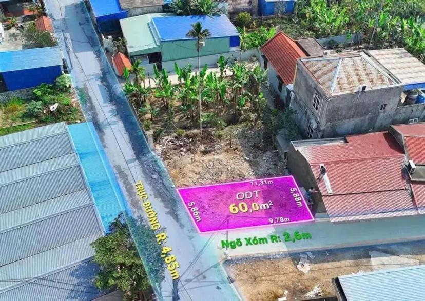 Lô góc mặt tiền rộng 5.86m, nở hậu Phường Hoa Động, TP. Thuỷ Nguyên