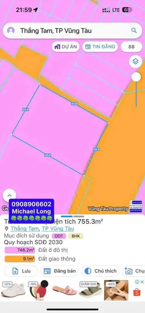 Main-Bán đất 2 Mặt tiền sát biển bãi sau Thuỳ Vân, Vũng Tàu-1
