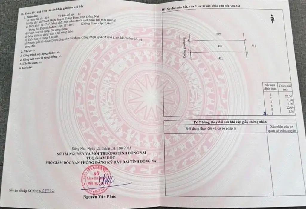 Main-💥💥 Cần bán lô đất thổ cư, xã Thanh Bình, Trảng Bom-3