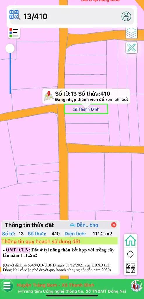 Main-💥💥 Cần bán lô đất thổ cư, xã Thanh Bình, Trảng Bom-2