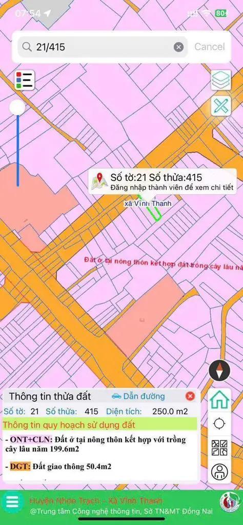 Bán đất Vĩnh Thanh 1/ Hùng Vương