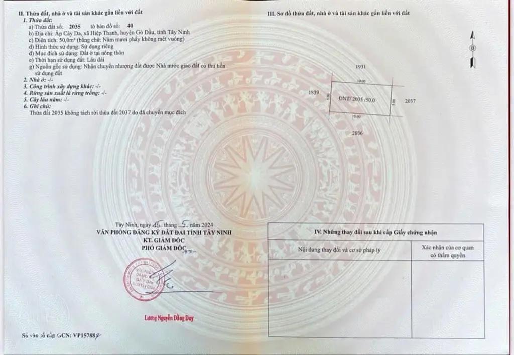 Main-BÁN LÔ ĐẤT ĐẸP HIỆP THẠNH, GÒ DẦU, TÂY NINH-5