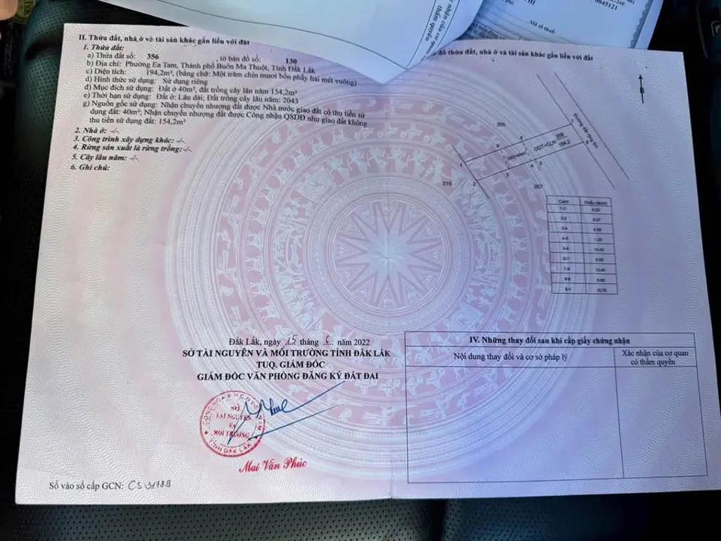 Main-BÁN LÔ  ĐẤT HẺM 03 VÕ VĂN KIỆT THÔNG 174 YWANG PHƯỜNG EA TAM, BUÔN MA THUỘT-2