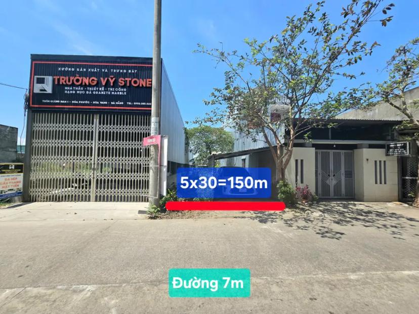Lô đất 150m2 – Trục Chính 6m Hòa Phước – Giá chỉ hơn 2 tỷ xí