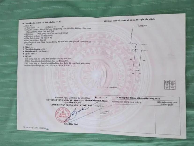 BÁN ĐẤT MẶT TIỀN ĐƯỜNG NGUYỄN MÂN – KHU ĐIỆN BIÊN PHỦ, P. NHƠN BÌNH, TP. QUY NHƠN