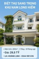 Thumb-BIỆT THỰ KHU NAM LONG HIẾM - TRẦN TRỌNG CUNG Q7 - DT GẦN 200M2-NGANG 8M-3 TẦNG - 29.5 TỶ-1