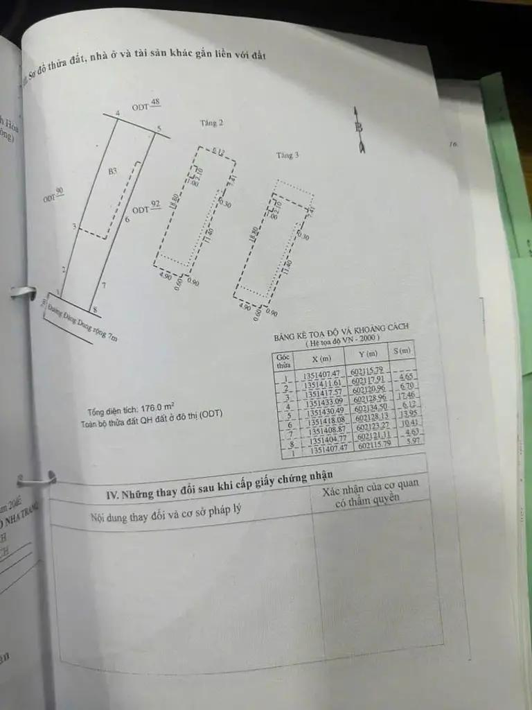 Main-Căn nhà 3 tầng pháp lý chuẩn – trung tâm Phước Long, Nha Trang – Gần biển, đường thông ô tô - Ngay sát KĐT Sân bay chỉ 48tr/m-2