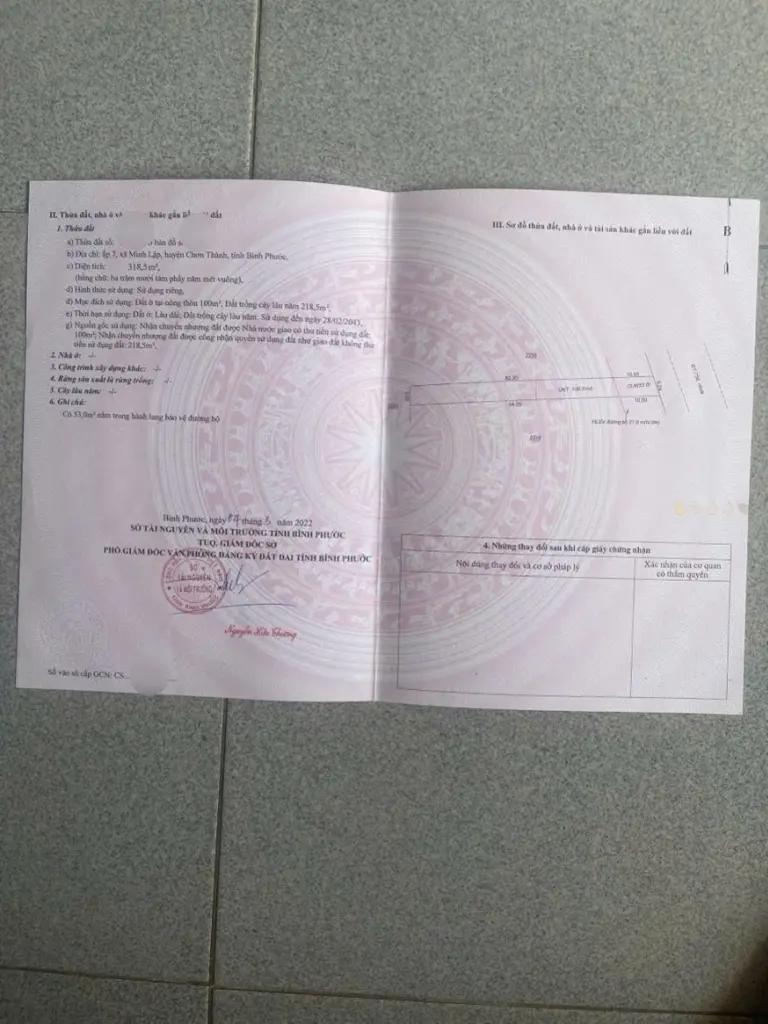 Main-Bán gấp mặt tiền DT756 Chơn Thành - Bình Phước-2