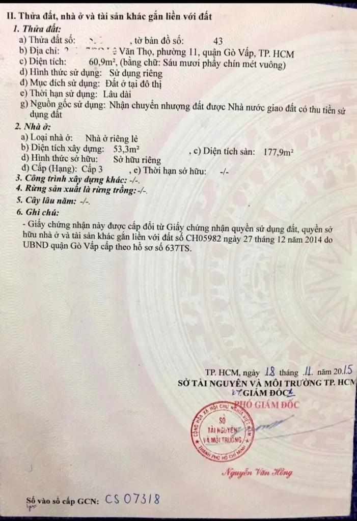 Main-Cần bán nhà hẻm xe hơi đường Lê Văn Thọ, phường 11, Gò Vấp-1